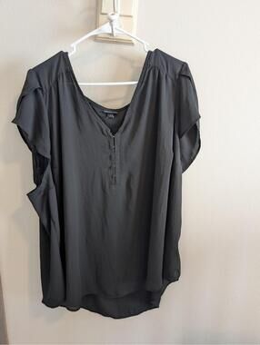 Torrid Women's 4x Harper Sleeveless Black Sleeveless Top Whimsygoth Witchy Flowy